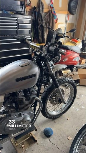 Budget Suzuki gs 450 scrambler build walk around. Almost done!! #scrambler #brickhousebuilds