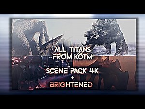 All Scenes with Titans in KOTM Scene Pack 4K + Brightened | Godzilla: King Of The Monsters