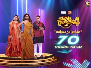 #70 hours to go! Watch #SuperDancerChapter4 from 27th March, Sat-Sun 8 pm only on Sony.Shilpa Shetty Kundra #GeetaKapur #AnuragBasu Paritosh Tripathi Rithvik Dhanjani | Sony Entertainment Television