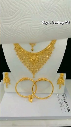 “Zarif Altın Bridal Set – Premium Gold Jewelry | طقم ذهب ملكي فاخر للعروس” #gold #altın #trending