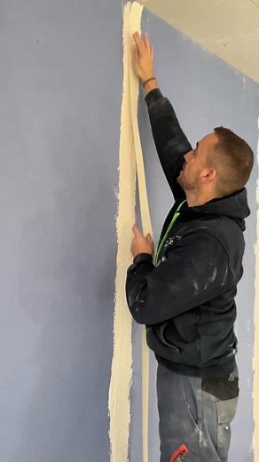 Comment coller une bande a joint entre 2 plaques de platre . #placo#pla... | Flotuto