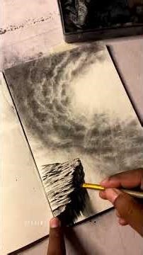 Easy CHARCOAL DRAWING ✨| Satisfying process using charcoal powder #charcoaldrawing #easyart