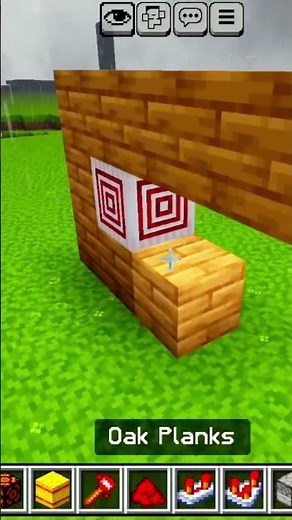 Minecraft Target Block Redstone Tutorial!! #minecraft #shorts #gaming #trending