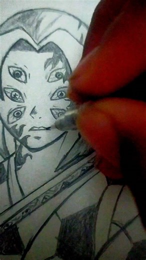 kokushibo drawing step by step#trend#anime#demonslayer