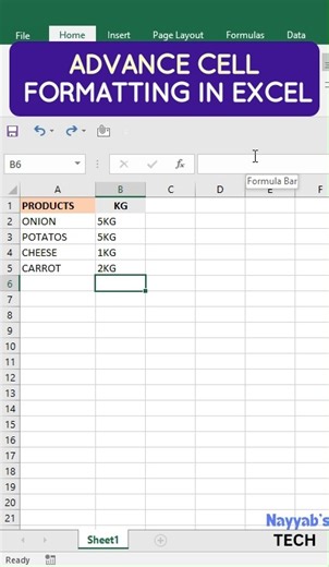 Advance Cell Formatting in ms excel? #msexcel #excel #exceltips #exceltutorial #exceltipsandtricks #msword #mswordtutorial #mswordtipsandtricks #mswordhack #excel #msexcel #msexceltutorial #msexceltricks #msexceltraining #msexcelvideos #msexceltutorials #msexceltipsandtricks #viral #tech | Nayyab's Tech Lectures | Facebook