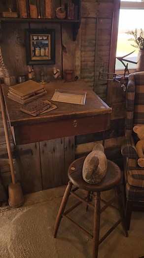 A tour around the shop. I'll be posting more pics after Sue Lindsey gets set up today. Come see us Friday and Saturday 10-5. Cornfield Primitives 27662 Swartzwalder Millbury Ohio. Sorry no early sales to be fair to the ones coming to the shop. Happy to ship after the open house if still available. #cornfieldprimitives #antiques #primitive #earlycountryantiques #christmasopenhouse #Christmas #trees #ornaments #furniture #crocks #earlylighting #millburyohio | Cornfield Primitives