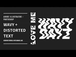 HOW TO MAKE WAVY + DISTORTED TEXT IN ADOBE PHOTOSHOP AND ILLUSTRATOR