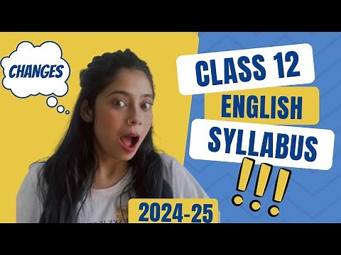 Class 12 Syllabus | Class 12 Boards English Syllabus 2025 | Taniya Sharma