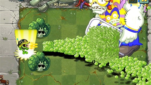 PvZ 2挑战 - 每种植物x50 1级使用1次能量豆对战10级重击巨人僵尸