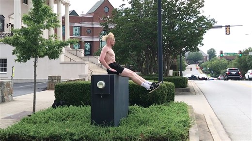 'BIG fail to freerunner's BIG jump attempt'