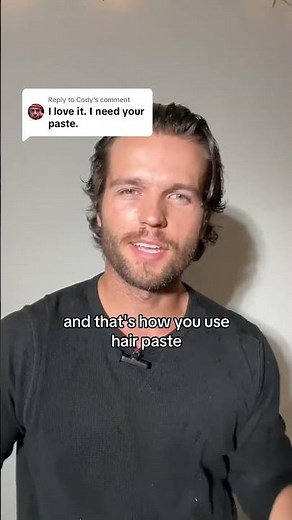 how to use hair paste 😎 #fyp #jacobfowler #menscrafted #hairloss #haircutguide #hairclay #hairpaste