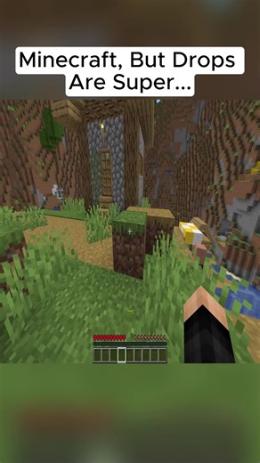 Minecraft, But Drops Are Super#viralvideo