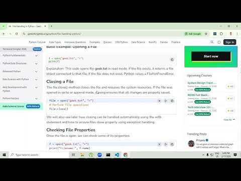 File Handling in Python