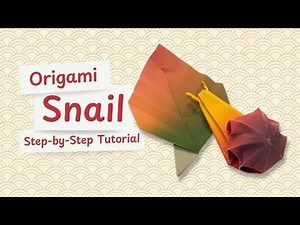 Origami Snail Tutorial 🐌 Step-by-Step Instructions