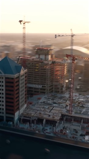 Aaron Milbourn on Instagram: "Signia Hotel Construction One-take flight 🏗️ . Filmed on March 11, 2025 . The Indianapolis skyline is changing! The construction of the 38-story Signia by @hilton is well underway, set to become the tallest hotel in our city at 441 feet. This impressive addition will feature 800 rooms and is seamlessly connected to the @icclos, enhancing our downtown skyline and solidifying Indy’s status as a premier destination for conventions and tourism. Anticipated to open in l