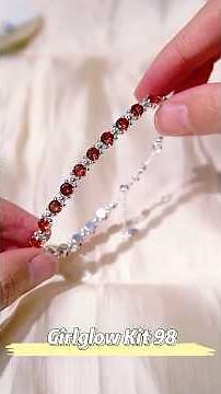 Girlglow Kit 98 Tutorial | Make Bracelet with 4mm Triangle & 3x6mm 6-prong Marquise CZ #braceletkit