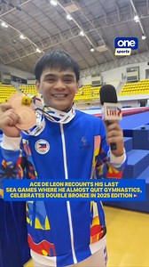 105K views · 2.4K reactions | FROM ALMOST QUITTING TO A DOUBLE PODIUM FINISH 雷雷 Ace De Leon looks back on a SEA Games journey that once pushed him to the brink of quitting — now transformed into a story of resilience as he celebrates a double bronze finish at the 2025 SEA Games in Thailand. | via Belle Gregorio/Cignal #SEAGames33 #SEAGamesThailand #TibayAtTatag | One Sports | Facebook