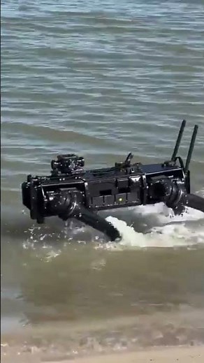 Ghost Robotics’ Vision 60 - Quick swim in Texas Gulf Coast
