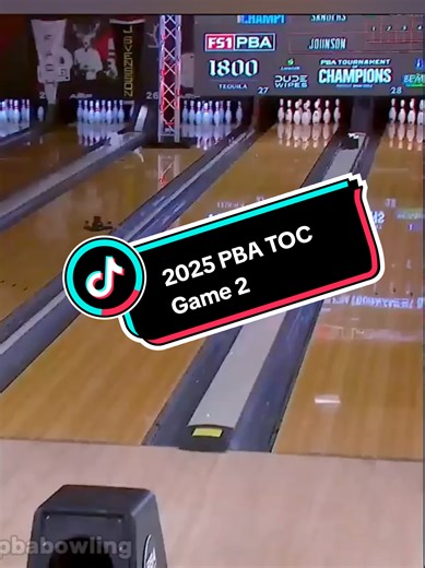 2025 PBA Tournament of Champions Game 2 A.j. Johnson VS Matt Sanders #bowling #bowlingtiktok #pba #toc #bowl