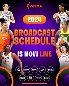 28K views · 212 reactions | Mark your calendars ️ The 2024 Broadcast Schedule is HERE 朗 Tune in to some of the biggest matchups on the BIGGEST networks all season long! #WelcometotheW | WNBA | Facebook
