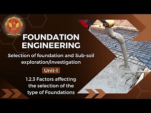 1.2.3 Factors affecting the selection of the type of Foundations | CE802(B) |