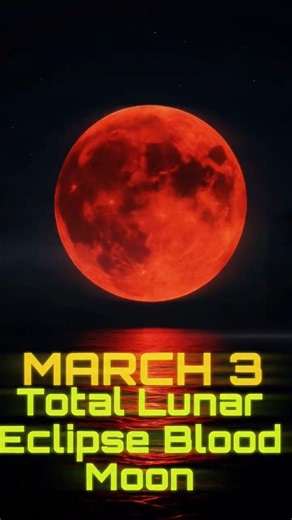 Total Lunar Eclipse 2026 March 3 Visible Worldwide #universe #spaceshorts