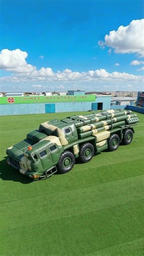 Inflatable BM-30 "Tornado" Multiple Launch Rocket System #awesome #iranisraelwar #inflatable #bm30