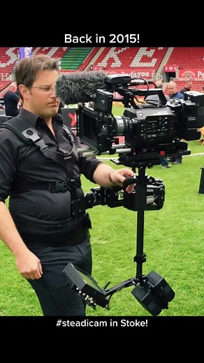 Steadicam Operator Testing Dynamic Balance in Stoke-on-Trent 2015