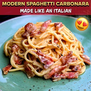 1.4M views · 7.3K reactions | Putting A Twist On Traditional Carbonara Recipe! | Vincenzo's Plate | Facebook
