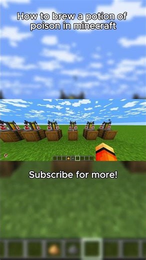 How to brew a potion of poison in minecraft