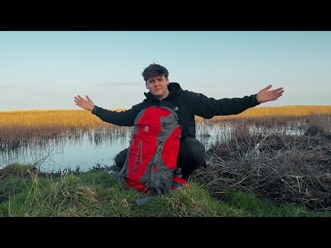 Camping in the Woods by the Wetlands, No Tent - Winter Survival