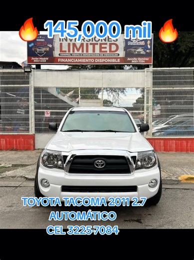🏁TOYOTA TACOMA 2011 , FULL EXTRAS🏁 💰145 ,000 DE PRIMA💰 💳ACEPTAMOS PAGOS CON TARJETAS DE CREDITO Y EXTRAFINANCIAMIENTOS CON BAC, FICOHSA Y BANPAIS💳 RECIEN INGRESADO BOLSAS BUENAS MOTOR 2.7 4CC AUTOMÁTICA 4x2 179,000 MILLAS CAMARA DE RETROCESO ASIENTOS DE TELA RINES DE LUJO LLANTAS NÍTIDAS CHASIS NÍTIDO CERO CORROSIÓN SPOILER'S NEBLINERAS 💲PRECIO LPS. 330,000💲 🚩SPS, BARRIO GUAMILITO 3 CALLE, 5 Y 6 AVENIDA.