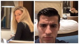 Morata se 'desespera' con su mujer: "¡Qué pesadita, hija! Me tenía que haber traído la Play"