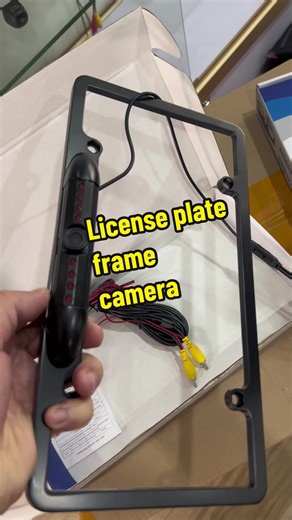 License Plate Frame Camera with IR - Waterproof Car Parking Camera