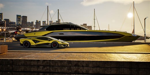 The Lamborghini Lifestyle Goes Big with a 7800-HP Yacht That's 101 Feet from Stem to Stern