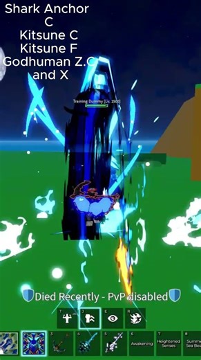 BEST KITSUNE COMBO in Blox Fruits! #roblox #bloxfruits #viral #robloxmemes #fyp #combo