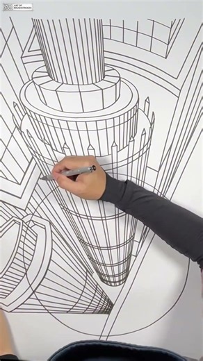 Pen Drawing Secrets — Flawless Straight Lines with No Ruler #precisiondrawing