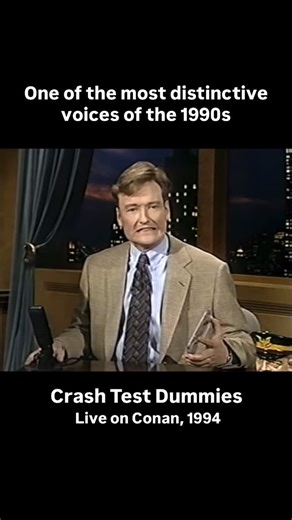 Crash Test Dummies performing “Mmm Mmm Mmm Mmm” live on Conan, 1994 🇨🇦 🍁 Easily one of the most recognizable and distinctive voices of the 1990s. Brad Roberts, the groups guitarist and vocalist sang lead on some of the groups most successful hits such as “Superman’s song” and “Mmm Mmm Mmm Mmm”. Keyboardist Ellen Reid also took on lead vocal duties for multiple songs. Forming in Winnipeg in 1988, the Band broke big in Canada in 1991 with their debut album “The Ghosts that haunt me”. Within two