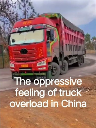 Truck overload in China is beyond your reach in other countries.