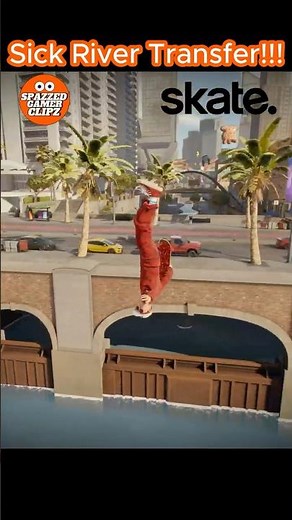 Skate. Sick River Transfer #skate #skateboarding #gaming #shorts