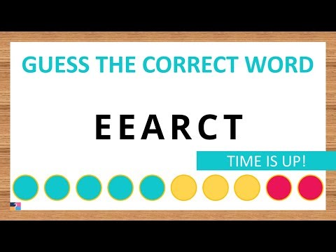 Guess the Correct Word! Unscramble in Record Time! 6 Letters | Agent Quiz