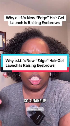 3/10/26 Trigger warning: DV mention e.l.f. just launched Power Grip Hair Gel Pomade Brush and a Power Grip Hair Gel Wand marketed for slick backs and edges. Edges are deeply rooted in Black hair culture, not just a viral beauty trend. So when a makeup brand enters that space while still refusing to meaningfully address the Matt Rife controversy, people are going to question the timing. Brands move fast for profit. They move slow for accountability. #BlackHairCulture #BeautyIndustry #EdgeControl 