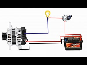 How to wire 3 pin alternator | 3 pin alternator wiring diagram | car alternator wiring diagram