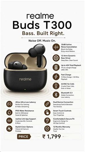 Realme Buds T300 Review 🔥 Worth Buying Best Earbuds Under ₹2000