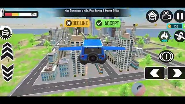 Flying Car Games 3D Simulator - Android Gameplay #2