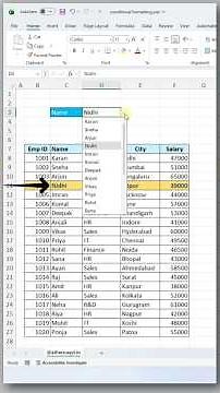 🚀 SELECT A NAME FROM THE DROPDOWN & WATCH EXCEL HIGHLIGHT IT AUTOMATICALLY! | Excel Short