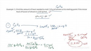 Using Heat of Fusion or Vaporization to Find the Heat Needed to Melt or Boil a Substance | Chemistry | Study.com