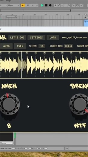 infinitedigits on Instagram: "amenbreak vst is here! link in bio or goto amenbreakvst.com this is a vst3/standalone sample mangler I been working on for a year that incorporates features from many of my hardware devices (pikocore, zeptocore, ectocore especially), including: - internal sequencer / rungler (amen knob) - macro control of effects (break knob) - playhead based effects (Timestretch, stutter, tapestop, reversing) - bespoke effects (decimation, brain dance) - tunneling (scrub through wa