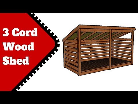 3 Cord Firewood Shed Plans Free