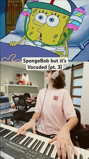 SpongeBob but it’s Vocoded (pt. 3) #spongebob #clips #chocolate #piano #vocoder